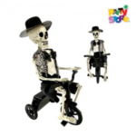 ESQUELETO EN BICI 35X16.5X20CM X1