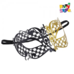 ANTIFAZ BICOLOR METAL NEGRO/ORO X1