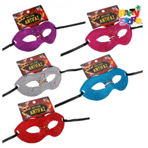 ANTIFAZ VENECIANO GLITTER C/ESTRELLAS X1