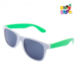 LENTES BICOLOR VERDE Y BLANCO X1