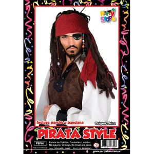 PELUCA PIRATA C/PAÑUELO X1