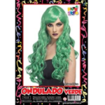 PELUCA ONDULADA VERDE X1