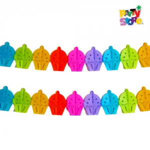 GUIRNALDA CUPCAKES MULT 360X18X15CM X1