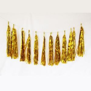 GUIRNALDAS BORLAS DORADAS X1 (300CM)