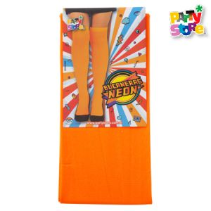 MEDIA BUCANERA NEON FLUO NARANJA X2