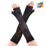 MITONES TELAARAÑA NEGRO 55CM X1