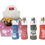 BOTELLA VIDRIO CON FUNDA PROT 580CC X1