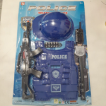 SET POLICIA CASCO Y CHALECO C/ACC X1
