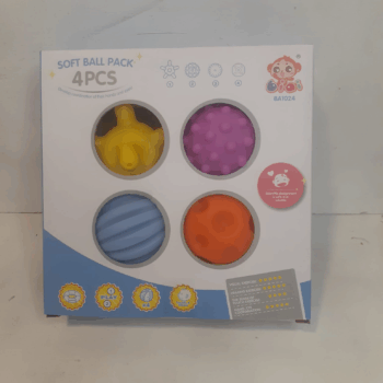 PELOTA PARA EJERCICIO BEBES C/SONIDO CJA X4