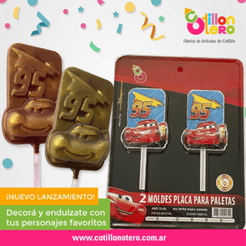 MOLDE PLACA PALETA CARS X2
