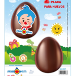 MOLDE PLACA HUEVO PASCUA PLIM PLIM X2