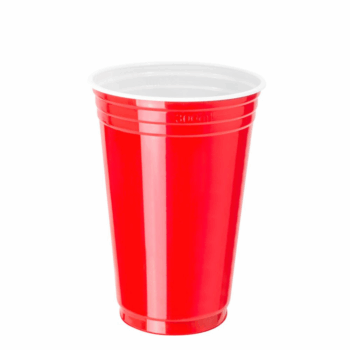 VASO AMERICANO 300ML ROJO X25