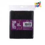 SORBETE POLIPAPEL NEGRO LISO X200
