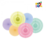 KIT 6 ABANICOS MULT PASTEL X1