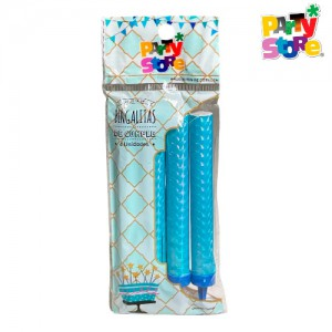 BENGALA HOLOGRAFICA CELESTE LLAMA CTE X4