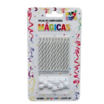 VELAS MAGICAS BLANCAS C/PORTA X10