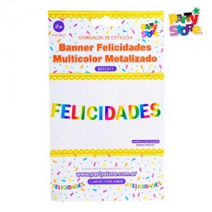 BANNER FELICIDADES MULT MET 2MTS X1