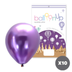 GLOBO CHROME 12" VIOLETA (RJ-23008) X10