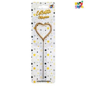 SPARKLER DORADO CORAZON X1