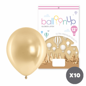 GLOBO CHROME 12" CHAMPAGNE (RJ-23008) X10
