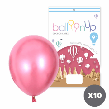 GLOBO CHROME 12" ROJO (RJ-23008) X10