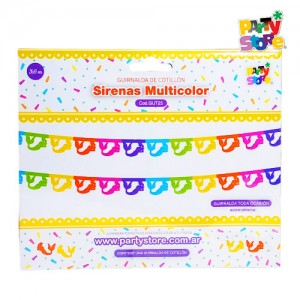 GUIRNALDA SIRENAS MULTICOLOR X1