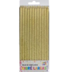 VELA FINITA GIBRE DORADA X12