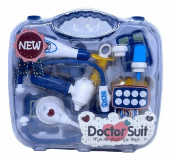 JUEGO DE DOCTOR MALETIN TRANSP X1