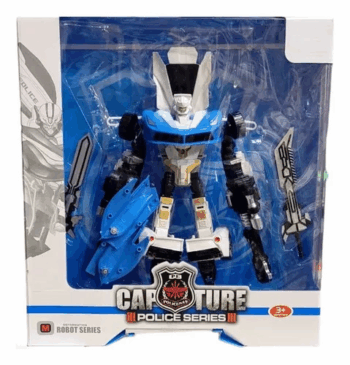 ROBOT TRANSFORMER POLICIA X1