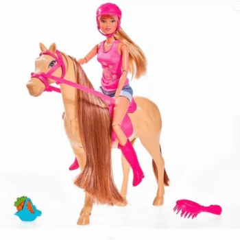 SET MUÑECA A CABALLO X1