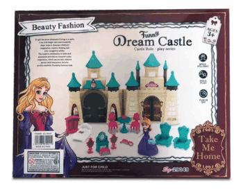 CASTILLO C/PRINCESA Y ACCESORIOS CJA X1
