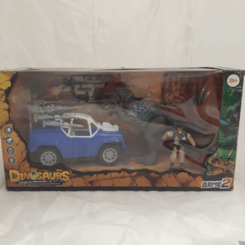 SET DINOSAURIO C/SOLDADOS Y VEHICULOS CJA X1