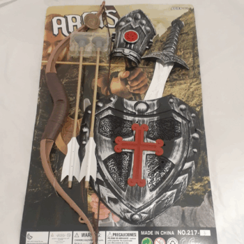 SET CABALLERO CON ARMAS Y ESCUDO X1