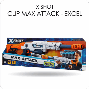 PISTOLA X-SHOT CLIP MAX ATTACK – EXCEL X1