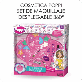 SET DE MAQUILLAJE DESPLEGABLE 360° CJA X1