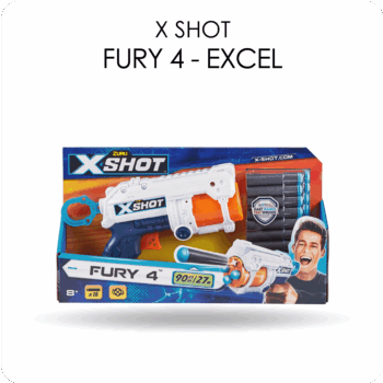 PISTOLA X-SHOT EXCEL FURY 4 X1