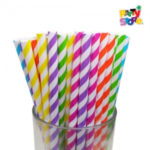 SORBETE POLIPAPEL MULTICOLOR RAYAS X24