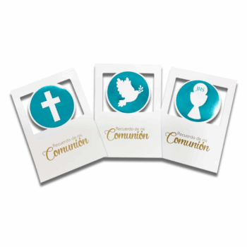 ESTAMPA COMUNION CELESTE X60
