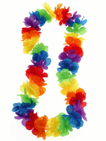 COLLAR HAWAIANO FLORES X12