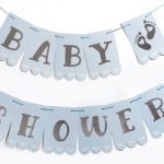 BANDERIN BABY SHOWER CELESTE PASTEL X1