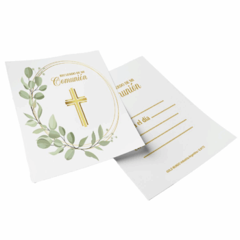 ESTAMPA COMUNION GREEN X10