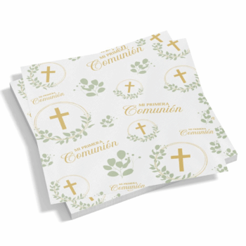 SERVILLETA COMUNION GREEN X20