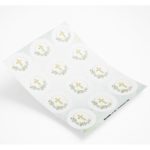 STICKERS COMUNION GREEN X10