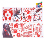SET STICKERS SANGRIENTOS 8 PLANCHAS X1