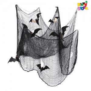 KIT DECO HALLOWEEN TELA + 9 MURCIELAGOS X