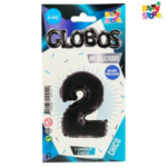 GLOBO METAL CHICO NEGRO Nº2 X1