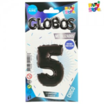GLOBO METAL CHICO NEGRO Nº5 X1