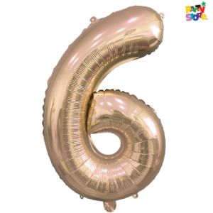 GLOBO METAL CHICO CHAMP GOLD Nº6 X1