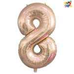 GLOBO METAL CHICO CHAMP GOLD Nº8 X1