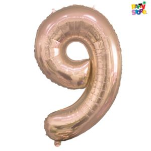 GLOBO METAL CHICO CHAMP GOLD Nº9 X1